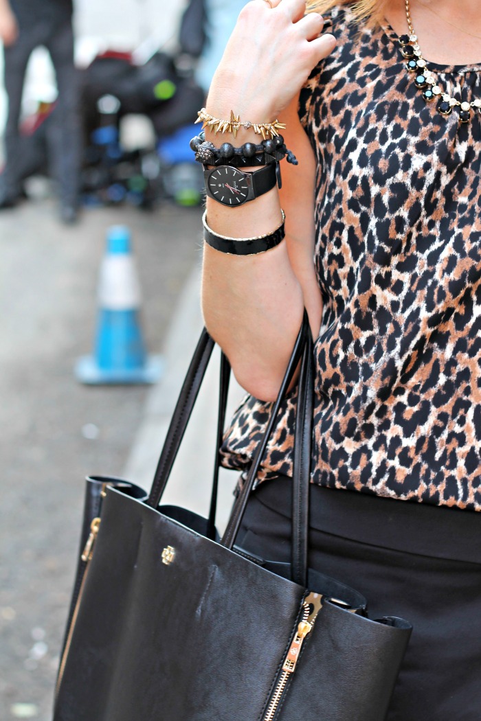 leopard + a skort // the average girl's guide