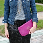 outfit: sequins + denim