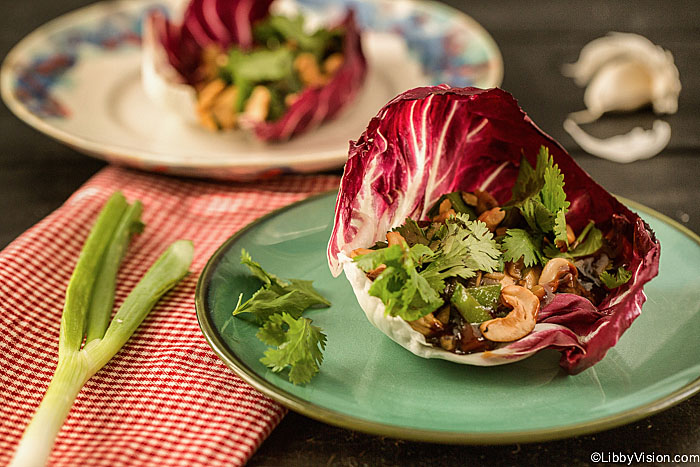 chicken & vegetable lettuce wraps // the average girl's guide