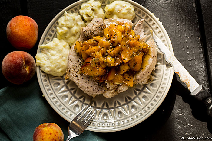 peaches and pork (or chicken!)