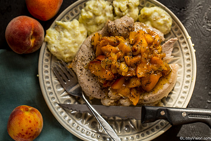 peaches and pork (or chicken!)