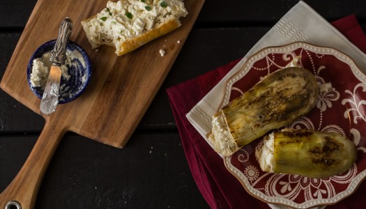 recipe: eggplant feta sandwich