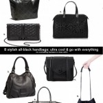 8 all-black handbags: they match everything